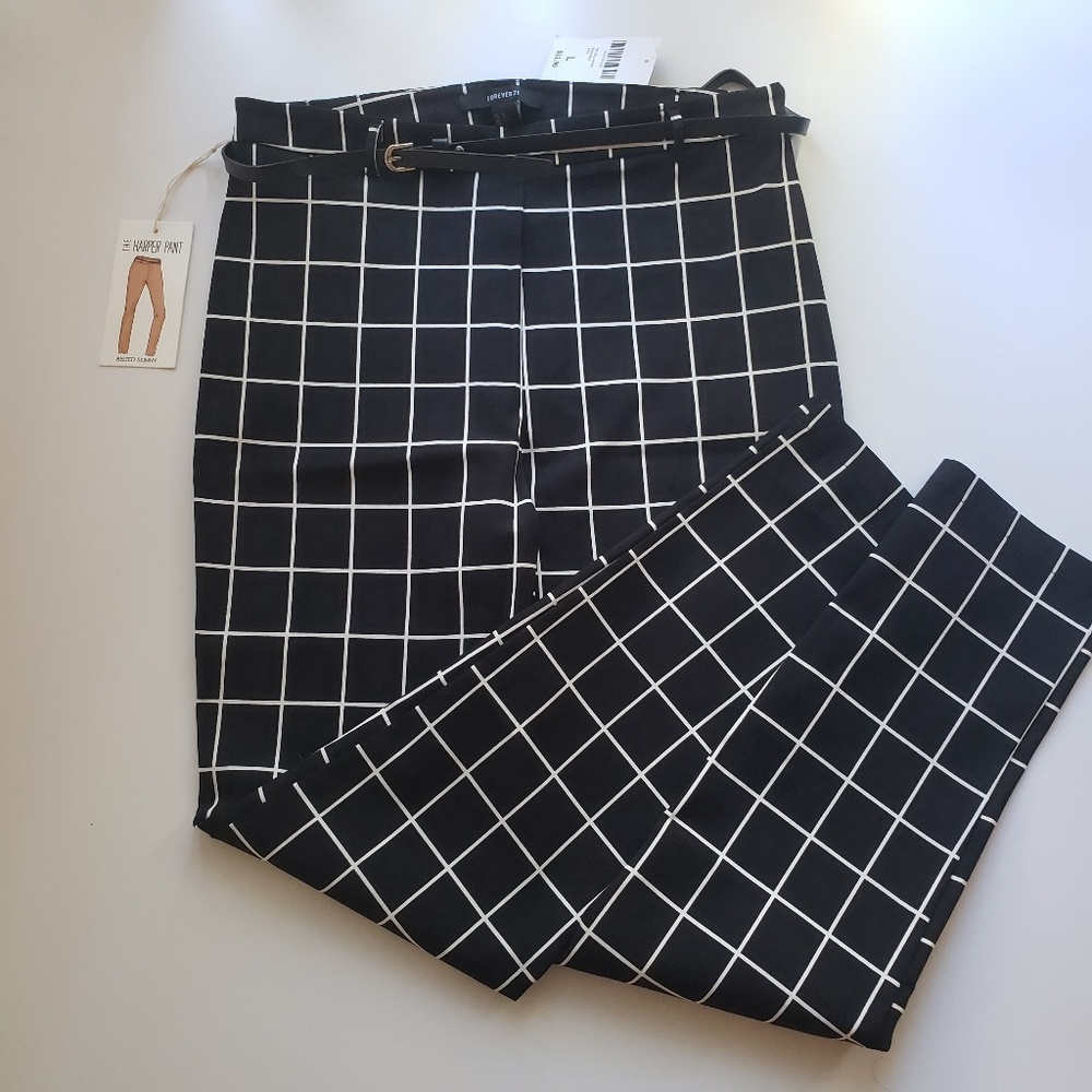Forever 21 skinny belted pants